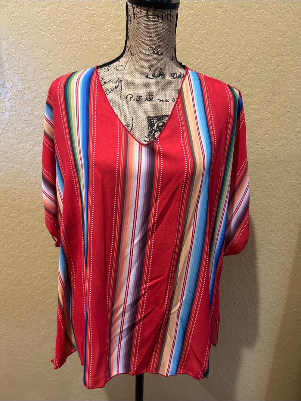 L&B (Lucky & Blessed) western serape print top, sz L, NWT | offer in description